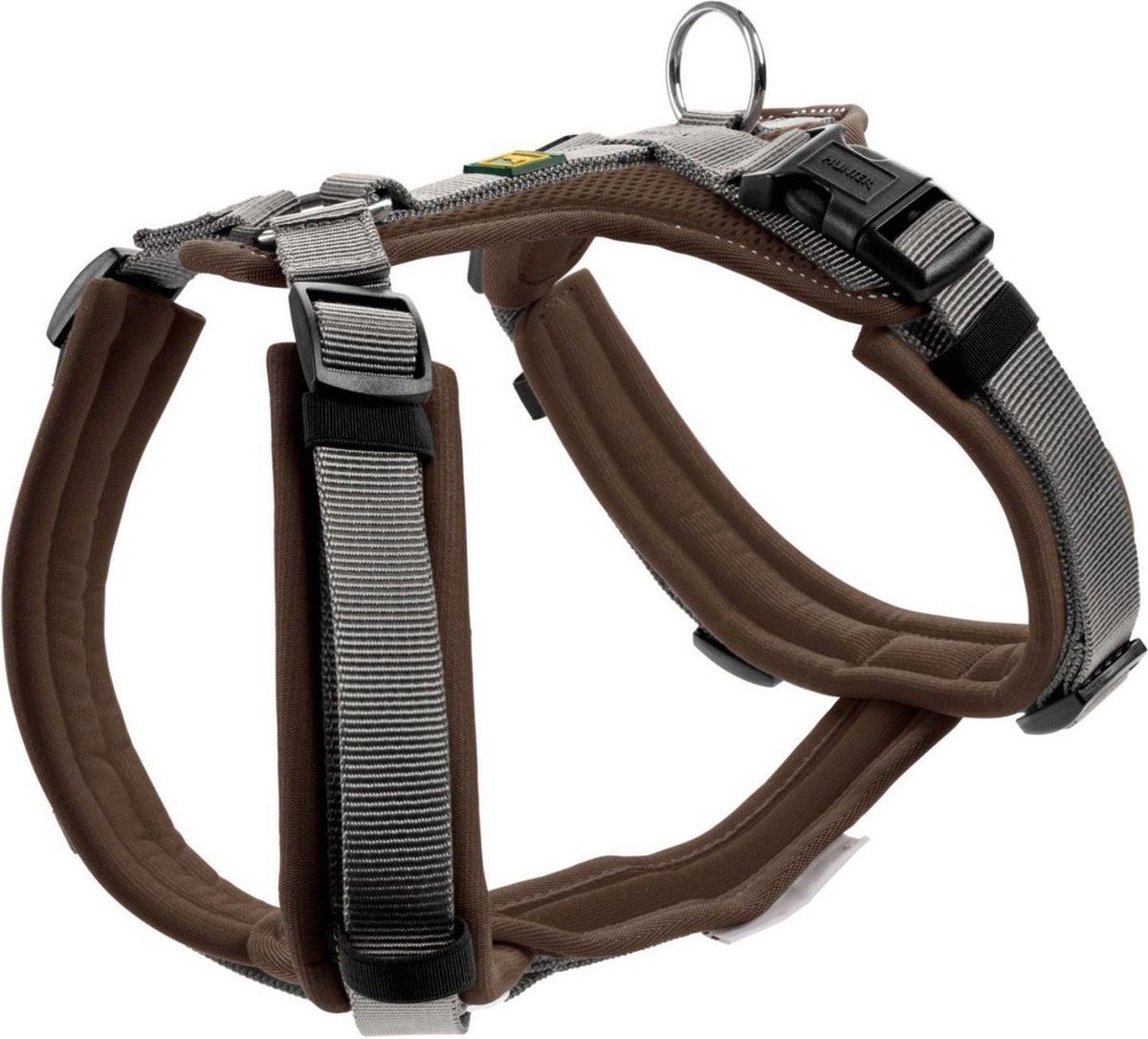 Hunter Maldon Hondentuig - Bruin & Grijs - 34-49 cm
