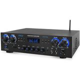 Pyle Bluetooth Audioversterker - 4-Kanaals 800W Ontvanger met MP3, USB, SD, AUX, RCA, FM, Microfoon, Hoofdtelefoon, Reverb, Delay, Volume LED - voor Thuis of Studioluidsprekers