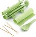 Sushi Bazooka Set - Complete Sushi Set voor Beginners - Sushi Maker Set met Japanse Staafjes - Vert, Bois, Plastique