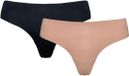 Esotiq Pinni - Dames Brazilian slips - 2-pack - Zwart en Beige - M