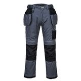 Portwest PW3 Werkbroek met holsterzakken T602 - Grijs/Zwart - 34