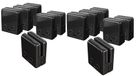 Merkloos Glasklem Balustrade - 12 stuks - RVS 304 - Zwart - 8-10 mm glas