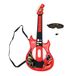 LEXIBOOK Miraculous Elektronische verlichting gitaar met microfoon, bril met microfoon, demo songs, 2 game modi, MP3 plug, zwart rood, K260MILXB