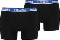 HEAD Basic Boxer - Zwart/Blauw - Maat XL - (2-Pack)