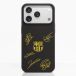 FC Barcelona Coque Fibriva™ officielle avec design jaune et signatures