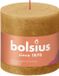 Bolsius 3 stuks geel rustiek stompkaars 100/100 (62 uur) Eco Shine Honeycomb Geel
