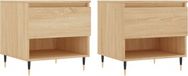 vidaXL Salontafels, 2 stuks, Sonoma-eikenlook, 50x46x50 cm, houtvezel