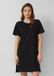 s.Oliver - dames - jersey jurk met zijsplitten - zwart - maat 36