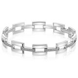 ZINZI Gold plated silver fantasy bracelet with 15 small balls, two dangling white pearls and a playful organic open shape in the middle 17-20cm ZIA2405