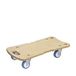 WAGNER Transport dolly - ERGO - 57,5 x 29 x 11 cm, multiplexplaat berken 18 mm, FSC®, ergo grepen, transportwerktuig wielen ultrasoft Ø 75 mm, draagvermogen 250 kg - 20132801