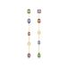 Swarovski Oorbellen 'IMBER' blauw / goud / groen / rood