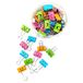 D.RECT Smiles Foldback Clips voor Kantoor - Foldback Clips 48x 25mm, Multifunctionele Paperclips - Metalen Binderclips voor Kantoorbenodigdheden Notities en Kruidenclips Verpakking