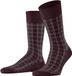 FALKE Modern Tailor Geruit Duurzaam Katoen Sokken Heren Rood - Maat 39-42