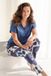 Pastunette - Pyjama - Indigo Flow - Katoen/Modal - Blauw - Maat 50