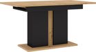 meuble Table extensible Nuka I, 140 (200) cm. Table pliante, table de cuisine, table de salle à manger, finition : chêne Artisan / noir