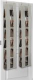Over the door purse organizer - Set van 2 - 2 Pack - 6-Laag hanging handbag storage voor kast en deur - Gris