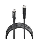 NGS KNOT 240W-2 USB-C naar USB-C kabel, 240 W, 2 m, USB 4.0, snel opladen, PD 3.1 en PPS, 40 Gbps gegevensoverdracht, versterkt vlechtwerk met aluminium connectoren, hoge sterkte en duurzaamheid