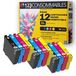 Epson 12 cartouches d'encre couleur 604 XL pour XP-2200, XP-3200, WF-2910