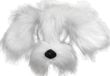 Bristol Novelty Unisex Adults Shaggy Dog Mask On Headband With Sound (White)