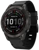 By Qubix - Leren bandje - Zwart - 22mm Quickfit - Geschikt voor Garmin Quatix 8 - 47mm