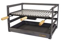 IMEX El Zorro 71478.0 grilllade met rooster, zwart, 57 x 41 x 35 cm