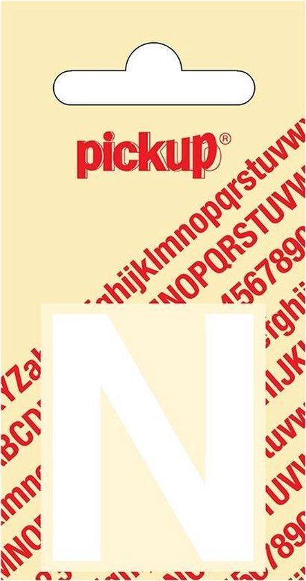 Pickup Plakletter Helvetica 40 mm - Wit N