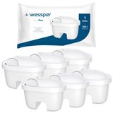 Merkloos Laica Waterfilterpatroon waterfilterkan - Compatibel met Laica Bi-Flux - Zuivert chloor en zware metalen - 6 stuks