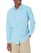 Amazon Essentials Heren Casual poplin overhemd met normale pasvorm en lange mouwen
