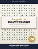 Bibel-Wortsuche Großdruck für Erwachsene: 100 Bibel-Rätsel mit extra-großen Buchstaben und vollständigem Lösungsteil (20 Themen-Kapitel von Genesis bis Offenbarung)