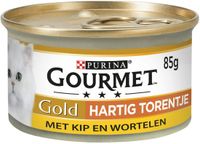 Gourmet Gold Hartig Torentje 85 g - Kattenvoer - Kip&Wortel