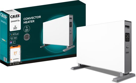 Calex Smart Convector Heater - 2000W - WiFi - App Control - White