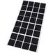 Adsamm® 32 stuks viltglijders 25 x 25 mm zwart vierkant 1,5 mm van hoogwaardig vilt zelfklevend