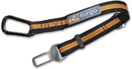 KURGO - Direct to Seatbelt Tether - Black/Orange