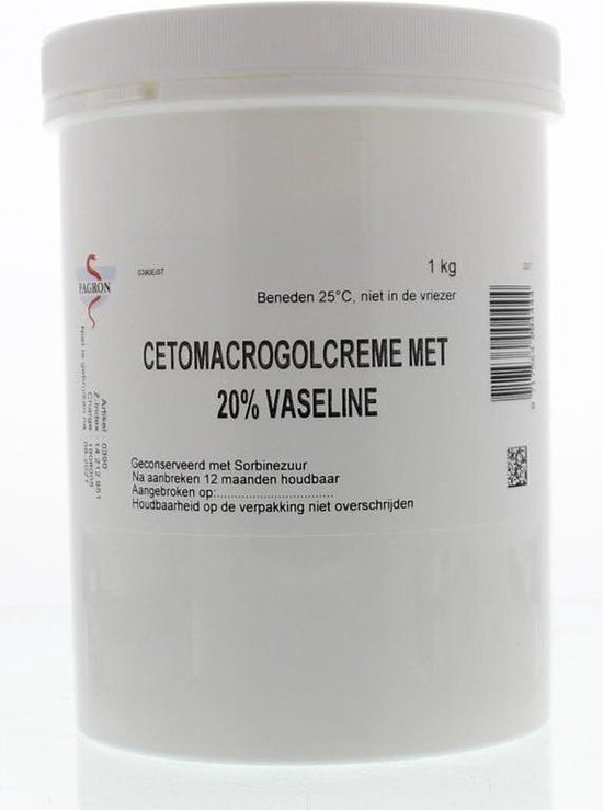 Fagron Cetomacrogol crème 20 vaseline 1000 g