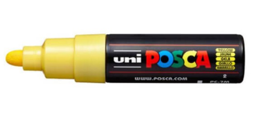 Uni Posca PC-7M Amarillo - Markeerstift - Geel - 1 stuk