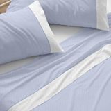 Burrito Blanco Beddengoedset, 150 cm breed bed (+ beschikbare maten), design 238, kleur blauw (150 x 190/200 cm)