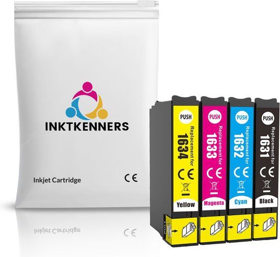Inktkenners Inktcartridges voor Epson 16 / 16XL | Multipack XL | 4 cartridges