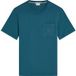 Scotch & Soda T-shirt à poche teint en pièce Bleu légion