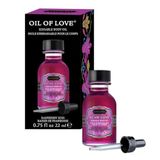 Kama Sutra Oil of Love Kusbare lichaamsolie Raspberry Kiss Transparent 22ml