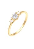 Elli Elli Ring Ringkraal synthetische parels 925 zilver Dames Ring