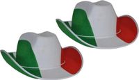 Merkloos Funny Fashion Cowboyhoed Italie - 2x