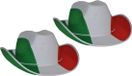 Merkloos Funny Fashion Cowboyhoed Italie - 2x