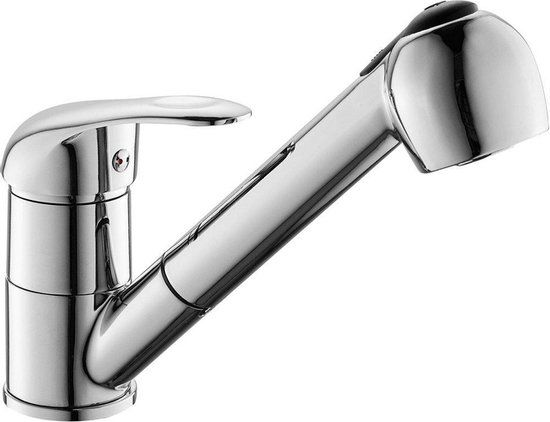 Nemo Go Surf Keukenkraan - Chroom - Met Uittrekbare Sproeier