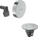 Hansgrohe Exafill - Bovenset voor badaf- en overloopsysteem met vulling, Push-Open, chroom/chroom 58131000