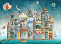 Magnolia Puzzle Houses I Read - 1000 pièces puzzle