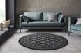 Nouristan Klassiek vloerkleed rond Sao Buchara - zwart 160 cm rond