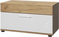 Vicco Berno Woonkamerkast – 70.8 x 38.9 cm Archiefkast Eik goud/wit