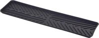 5five Tapis égouttoir/tapis de séchage cuisine étroit - antidérapant - caoutchouc - anthracite - 10 x 40 cm - pliable