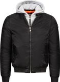 Lonsdale Clifton All Seasons veste à capuche pour homme, coupe ajustée, noir