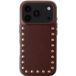 Selencia Studs Backcover met MagSafe voor de Apple iPhone 18 Pro / 17 Pro - Cacao Crush